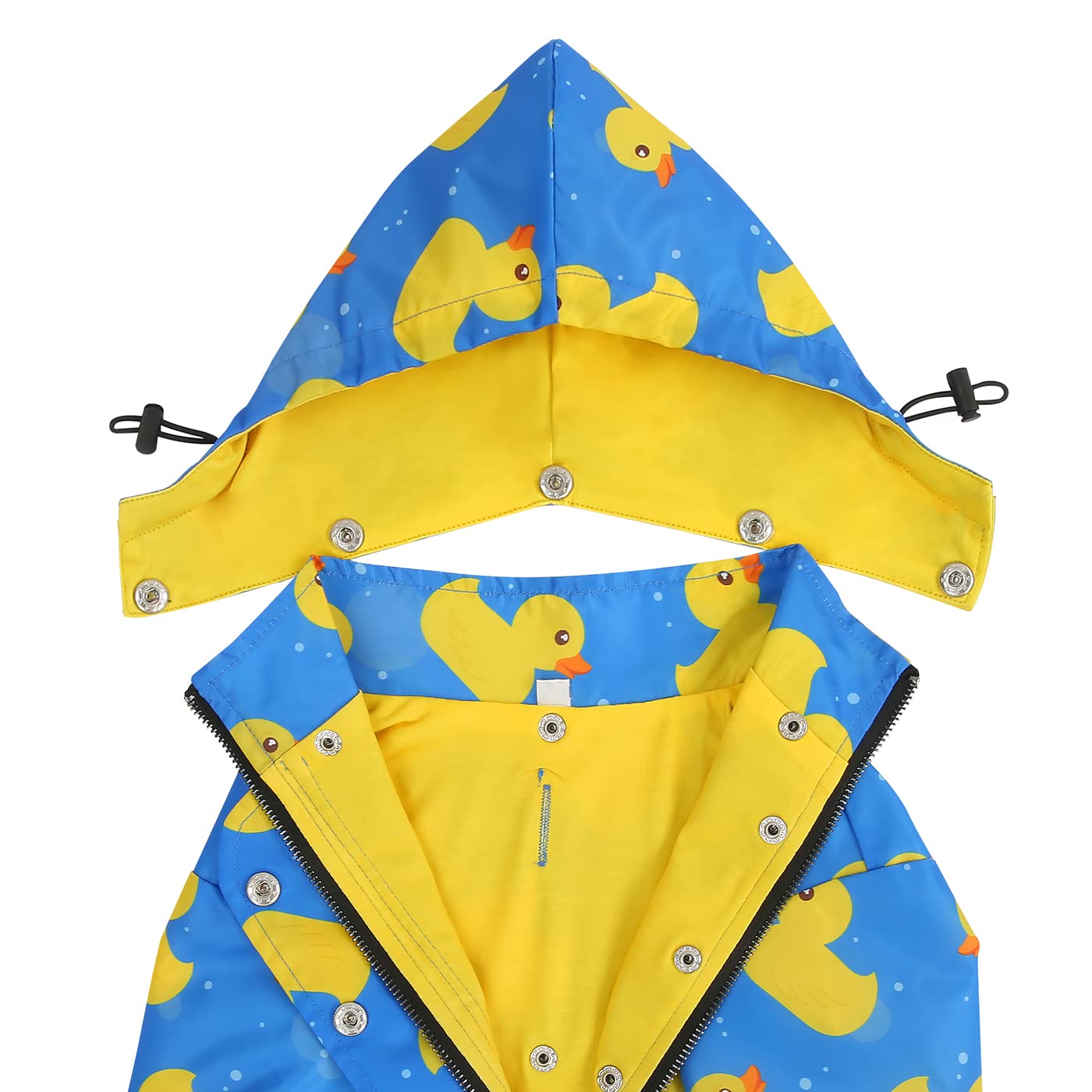 HDE Manteau de Pluie Double Couche avec Fermeture éclair pour Chiens de Petite et Grande Taille Bleu Taille XXL