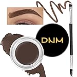 evpct Dark Brown Eyebrow Powder Pomade Gel Shaper Makeup Kit with Dual-ended Brush, Eyebrow Stencil Kit for Women Shaping, Eye Brow Pomade Stencil Shaper Tinting kits for Women Long Lasting Waterproof