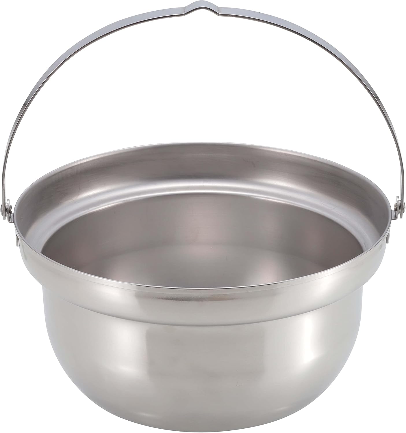 Captain Stag UH-4125 Outdoor Pot, Camping Bonfire Pot with Wooden Lid, 8.7 inches (22 cm), Stainless Steel, Made in Japan