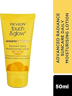 REVLON Touch & Glow Advanced Radiance Sun Care Daily Moisturizing Lotion Spf 50, All Skin Type