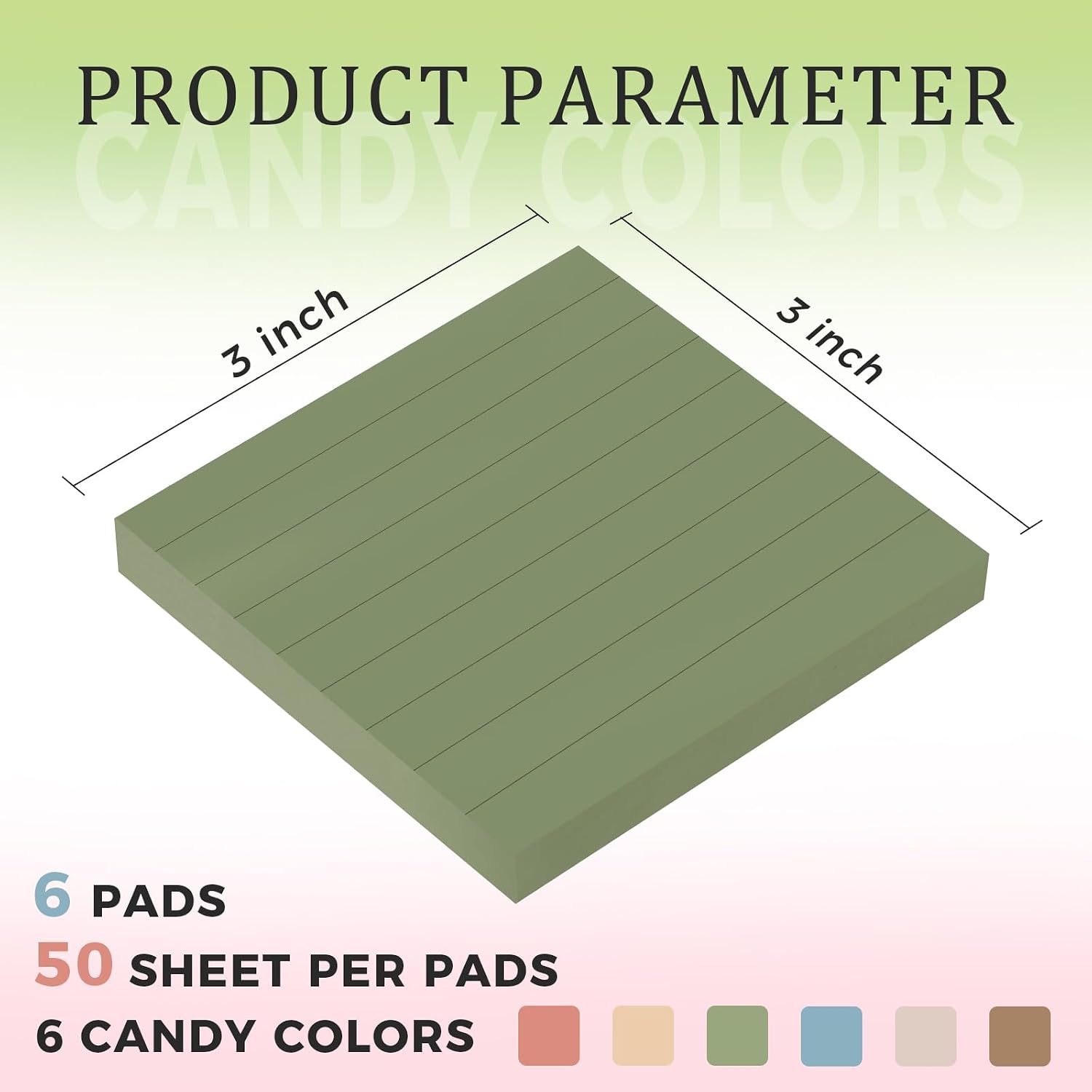 Pop Up Sticky Notes 3x3 Lined,12 Pads 600 Sheets Accordion Style Sticky Notes Refill, 80gsm Thick Paper,Strong Adhesive, 6 Vintage Colors,Post on Windows Doors,Recyclable,Easy to Write on image 3