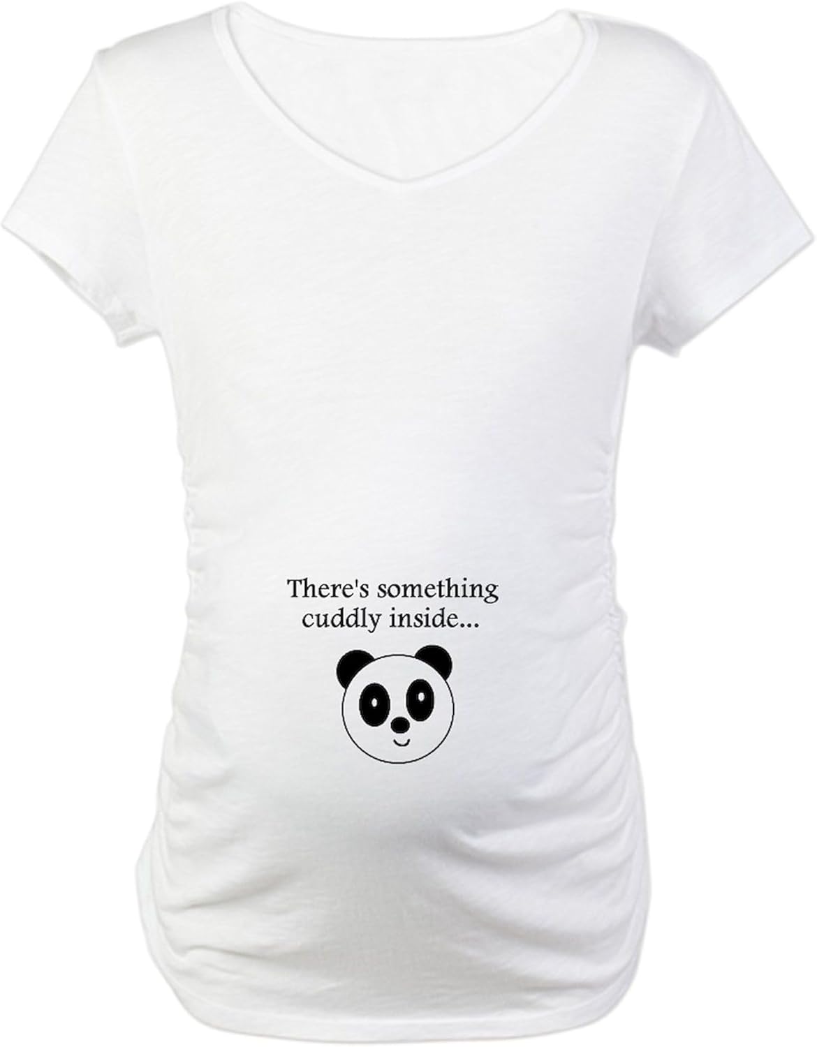 CafePress There's Something Cuddly INSI Maternity T Shirt Women's Maternity Ruched Side T-Shirt