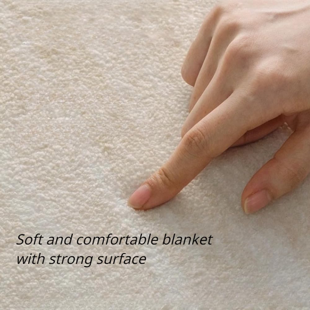 Cream Style Living Room Carpet Light Luxury Coffee Table Carpets Warm Color Bedroom Large Area Rug,I,200X300cm