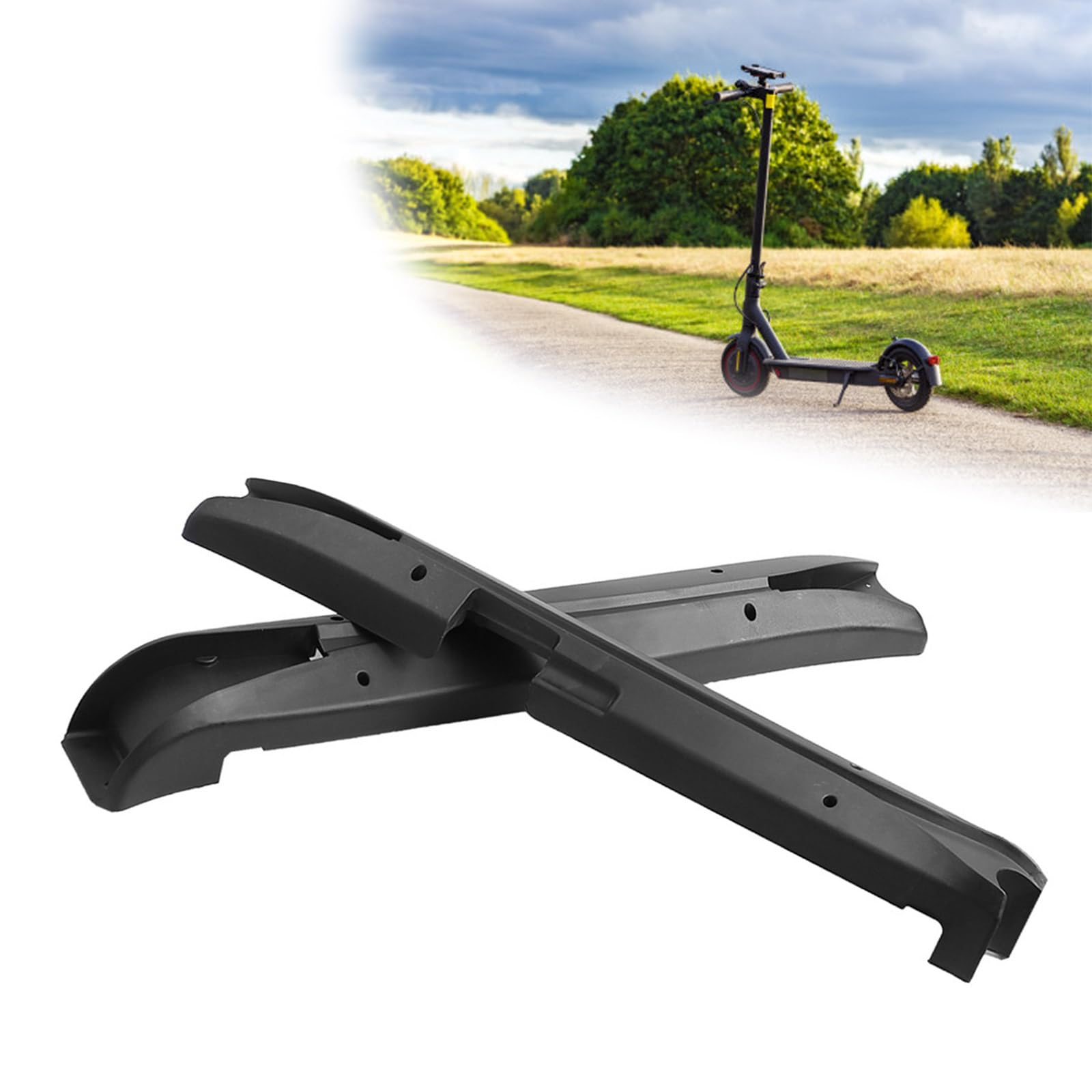LUOFENG Cubierta protectora para pedal de scooter eléctrico, cubierta protectora de cabina izquierda y derecha, instalación sencilla