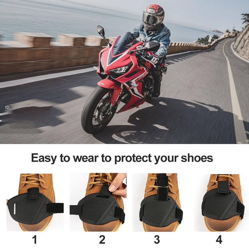 Copriscarpe Moto LLAVEROSMOTOR.ES - Protezione Per Cambio, Universale, Anti-Scivolo, Per Uomo - Foto 8