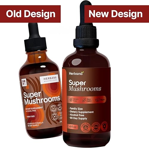 Miniatura 7 de Super Mushrooms 8 en 1 Extracto líquido de 4 onzas líquidas Reishi, melena de león, cordyceps, chaga, mitake, colas de pavo, shiitake, agaricus