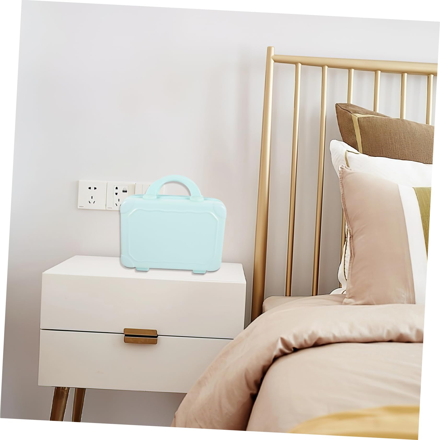 Porta Trucchi in Astuccio Da Viaggio Rigido Astucci Per Cosmetici Da Viaggio Piccola Borsa Valigia Per Trucco Mini Bagaglio Per Trucchi e Cosmetici