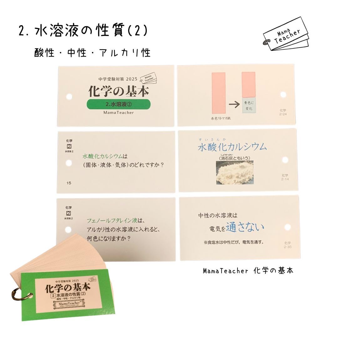 Amazon | 化学の基本4冊セット(2026年版)MamaTeacherのカードで学ぶ
