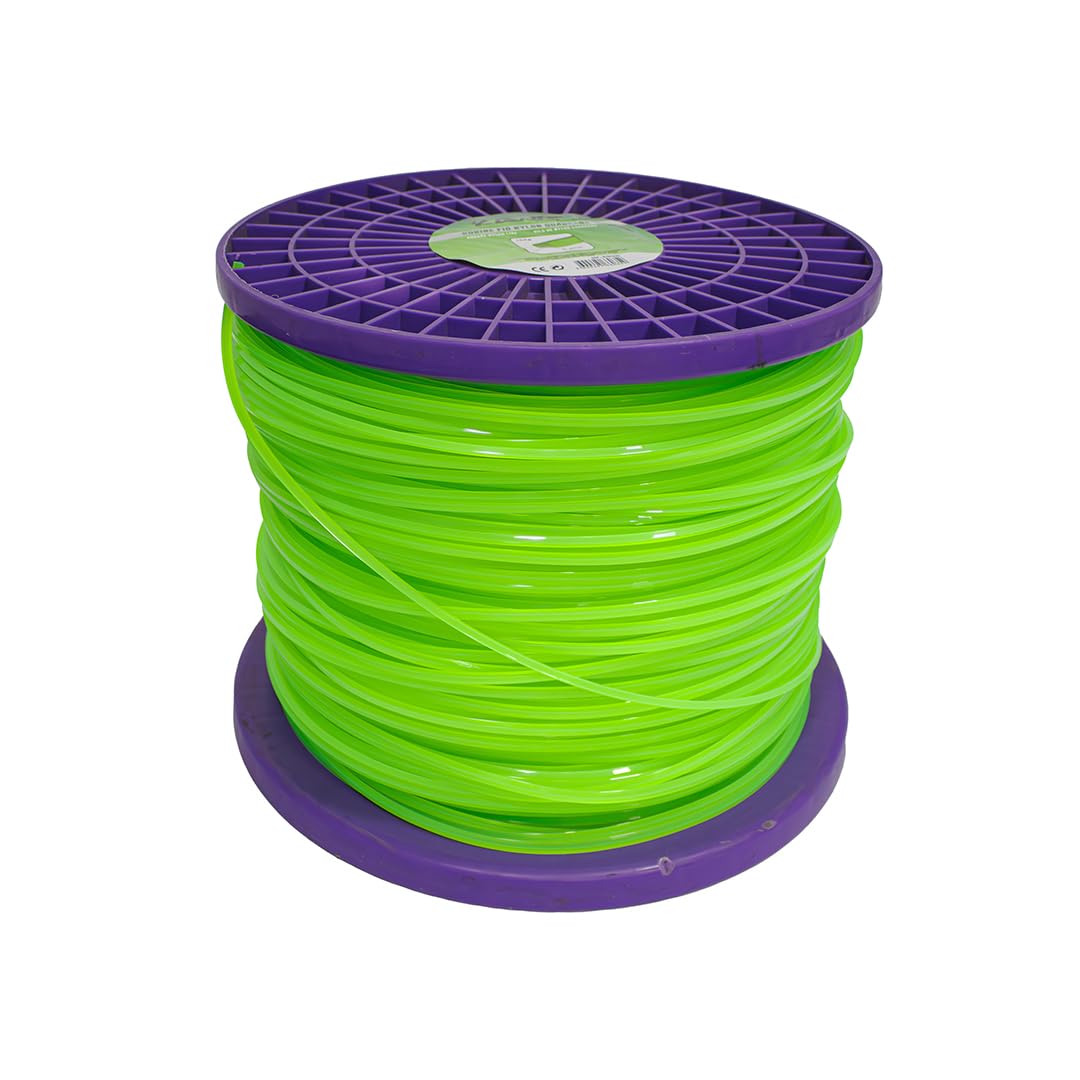 Kawapower Hilo de nylon para desbrozadoras quadrado 4mm 10 kg