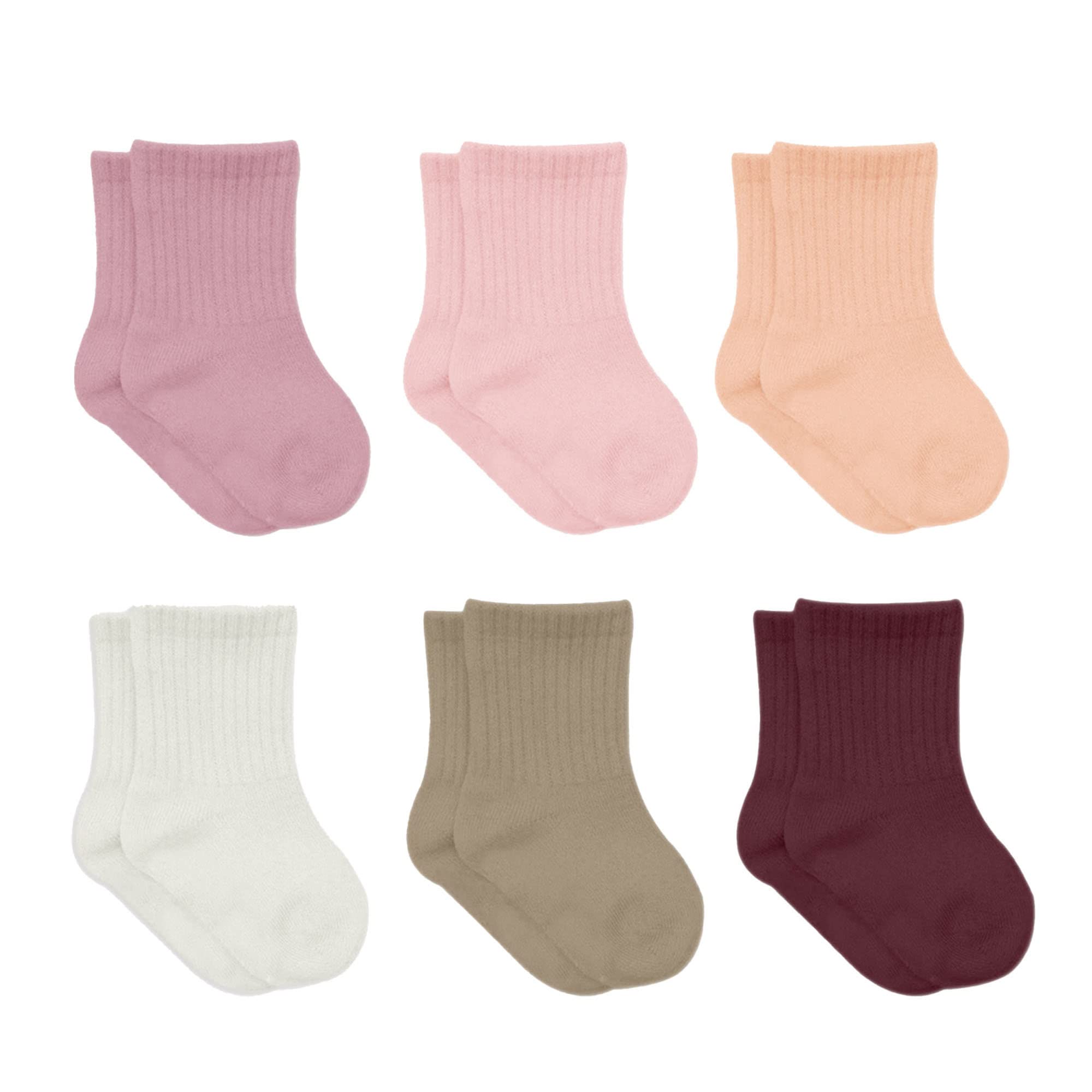 bistyle Baumwolle 6 Paar Baby Socken für Neugeborene Säugling 0-6 Monate bis 3 Jahre | Stopper Nahtlos Socken | Jungen Mädchen Kindersocken – Amazon Angebot