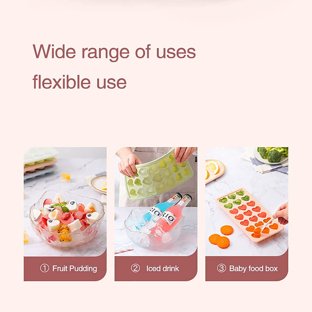 Popsicle molds,Homemade Popsicle molds,Small Ice Cube Molds,for Drilled Drinks Whiskeys Cocktails Food Grade BPA-Green