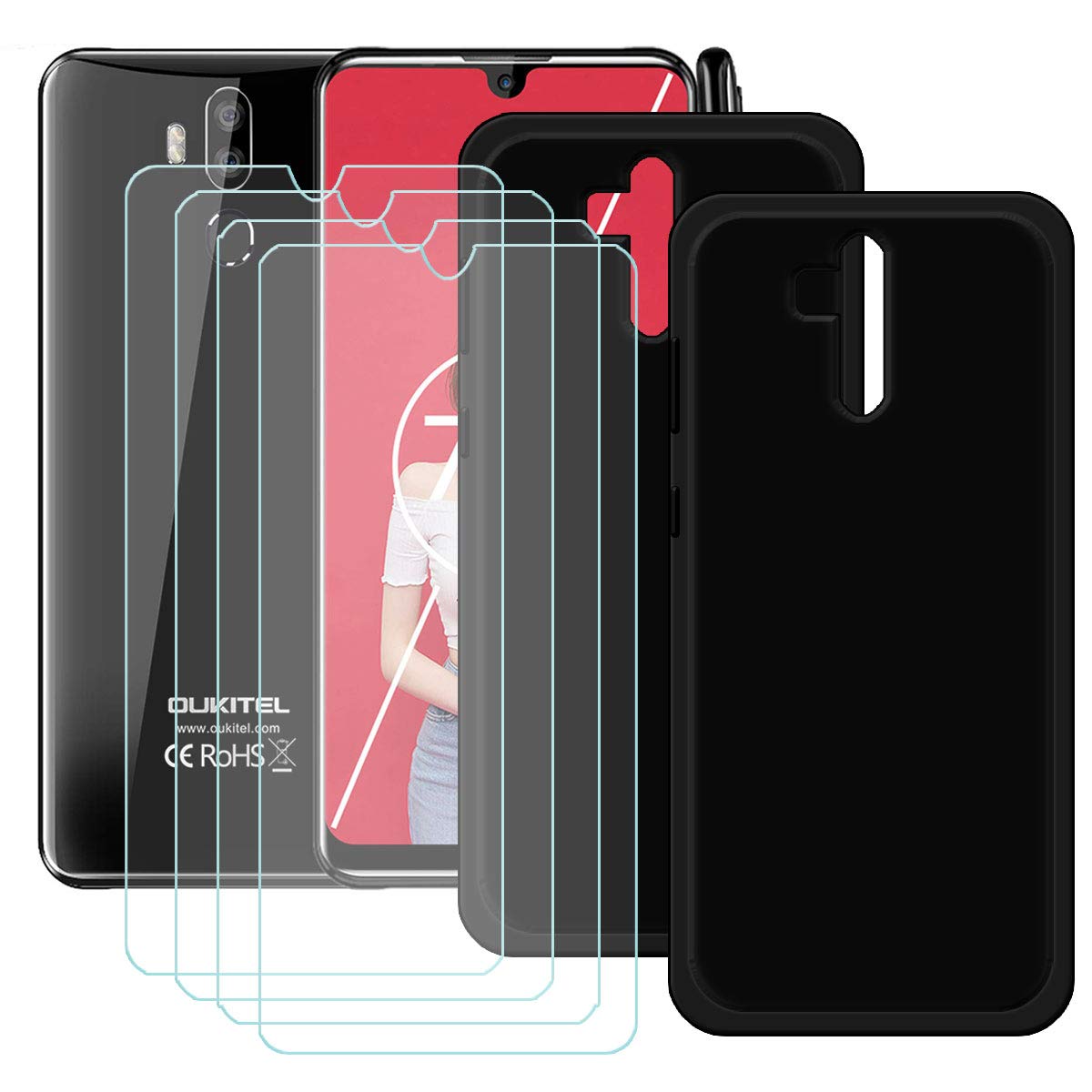 Amazon | YZKJ Oukitel K9用ケース + 4 x スクリーン