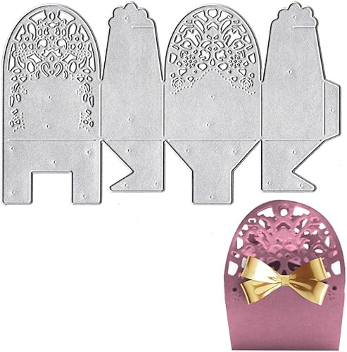 Caja de regalo 3D troqueles para hacer tarjetas, caja de dulces hueca de flores para álbumes de recortes en papel de liquidación, decoración de