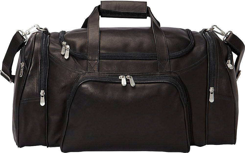 Piel Leather Sports Duffel, Chocolate, One Size