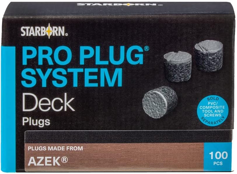 Starborn Pro Plugs for Azek Castle Gate Decking - 100 Count