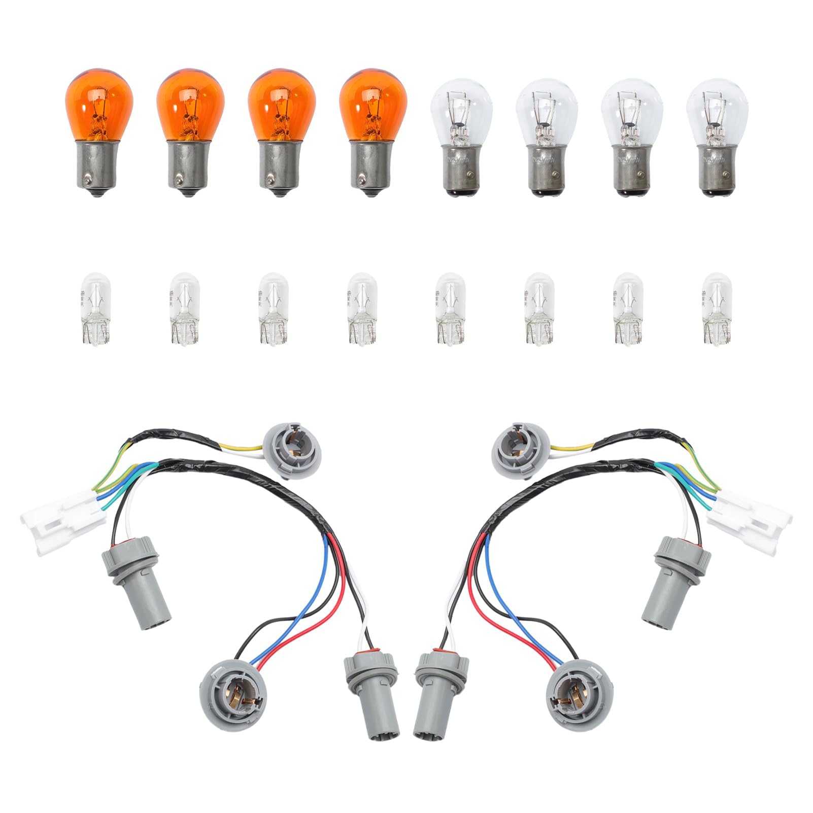 FanPaYY Tail Light Wiring Harness with 16 Bulbs