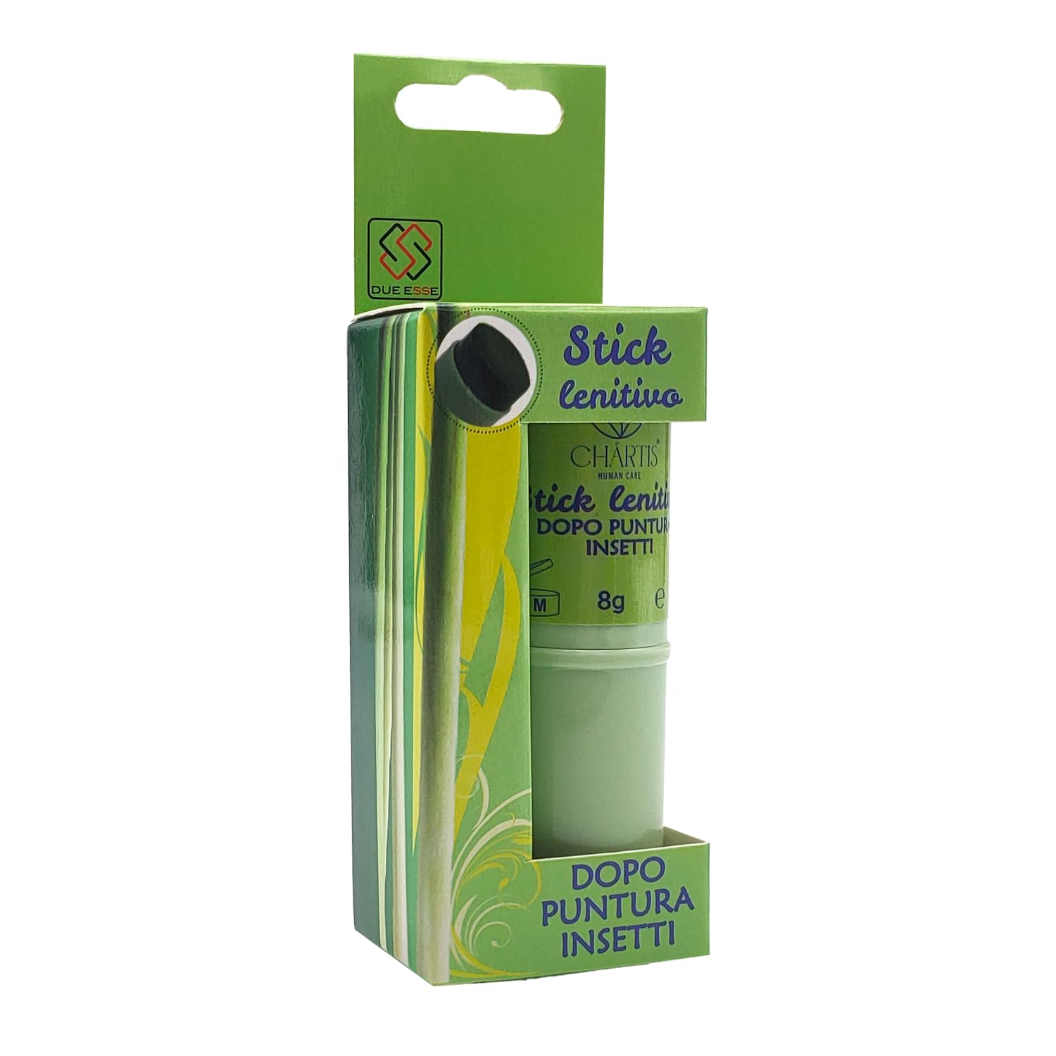 Stick 8g Dopopuntura Naturale - Sollievo Immediato da Prurito e Rossore per Punture di Zanzare, Vespe, Api, Zecche, Pulci, Meduse - Boraggine, Cera d'Api, Olio di Oliva