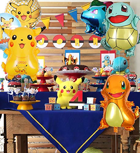 ポケモン风船 可愛いピカチュウ モンスターボール ゼニガメ フシギソウ ヒトカゲ 子供 誕生日パーティー イベント 部屋 お店 飾り付け 玩具 晚会饰物 Whenbuy Jchere Com
