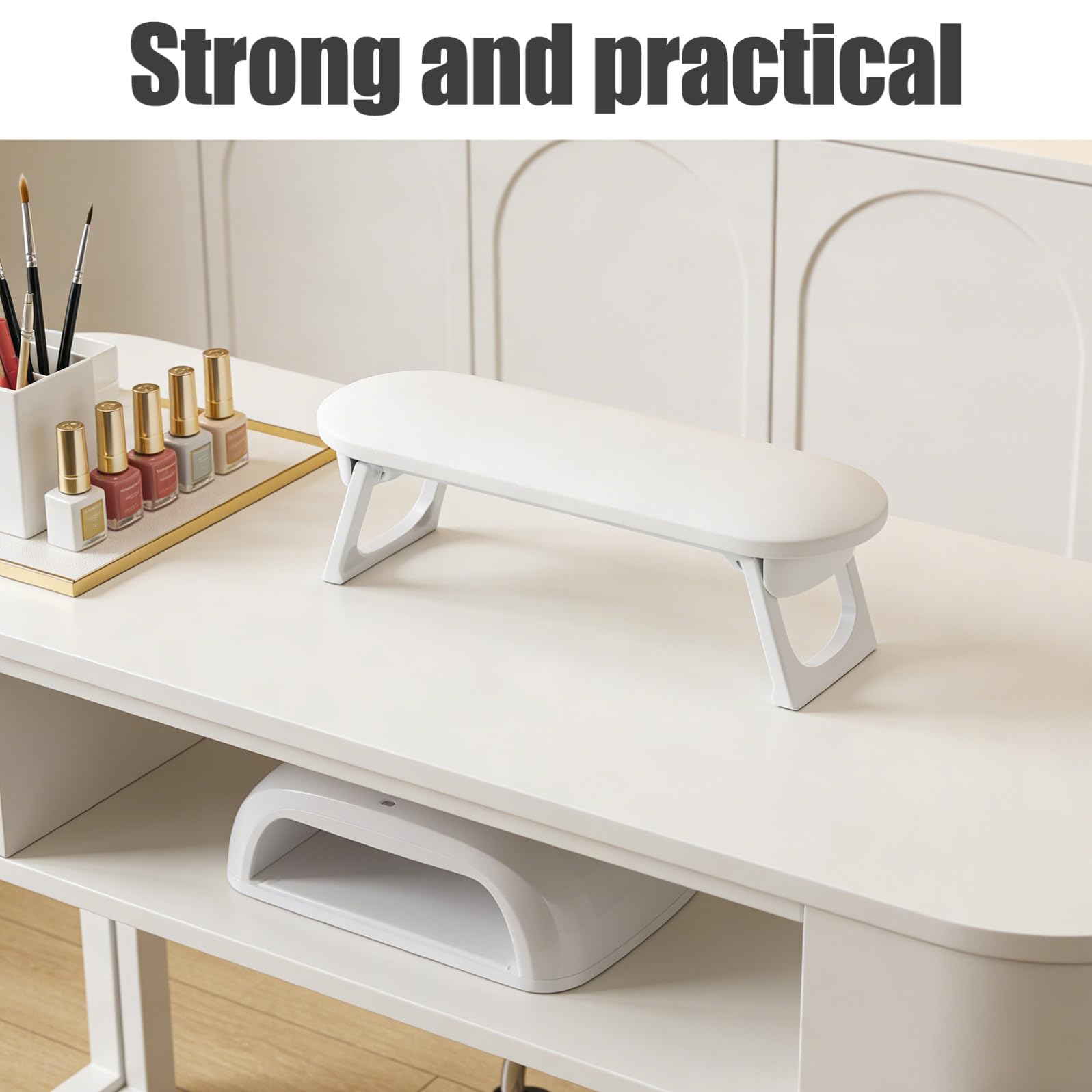 Cuscino Supporto Braccio Manicure Bianco in Plastica