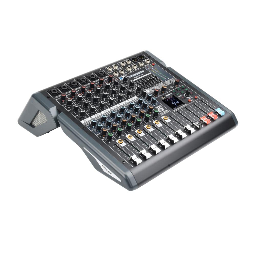 Attrezzatura per DJ per Feste ADM-TX104 10 Canali grafici a 7 Bande Eq 99 DSP Effetti USB Play And Record 2 Aux Mixer Audio Bluetooth Professioan