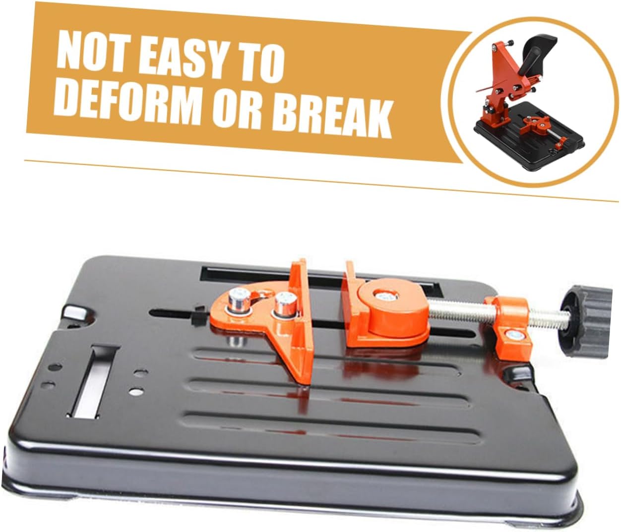 Veemoon 1set Angle Bracket Holder Cutting Stand Multi-Functional Design Aluminum Alloy and Iron Base for Workshops and Construction Sites