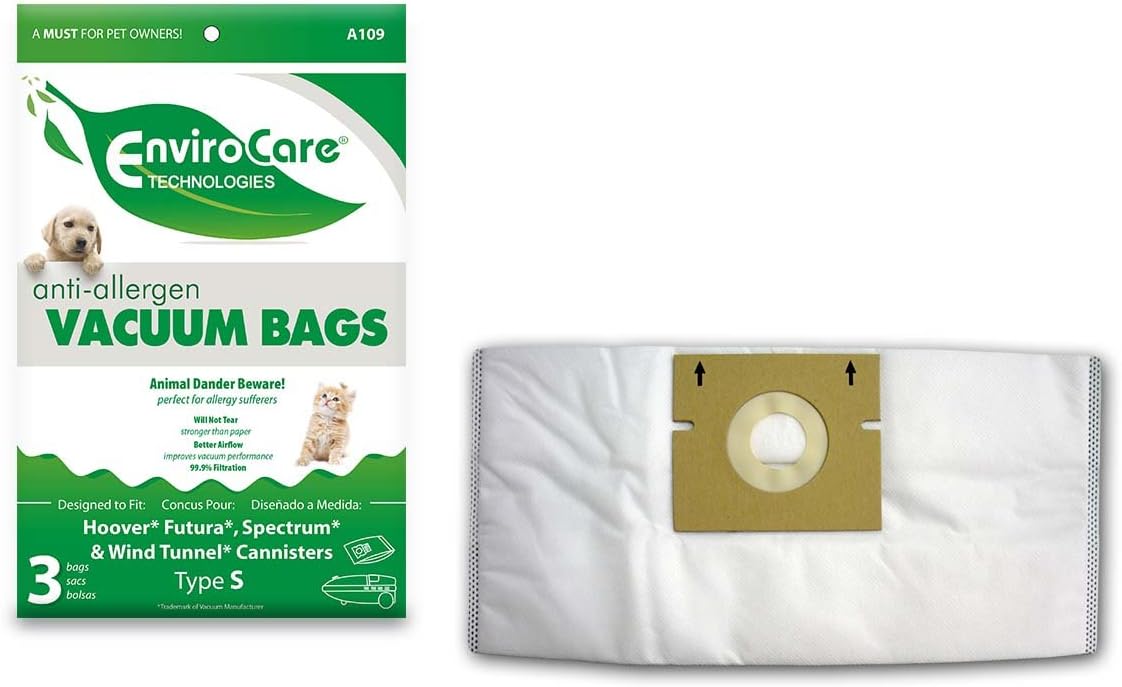 3 Hoover WindTunnel, Futura, Spectrum, Constellation Type S HEPA Filtration Allergen Canister