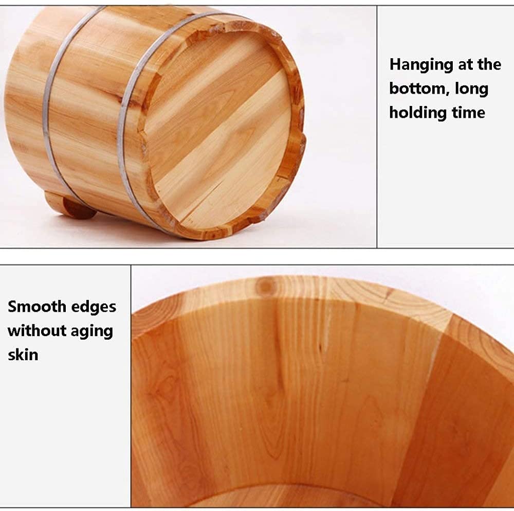 Fußbad Spa Pediküre Becken Hohe 30CM Holz Fass Eimer Füße Wanne Sauna Age Househo