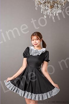 Amazon.co.jp: [Lime to me] メイド服 コスプレ ギンガム