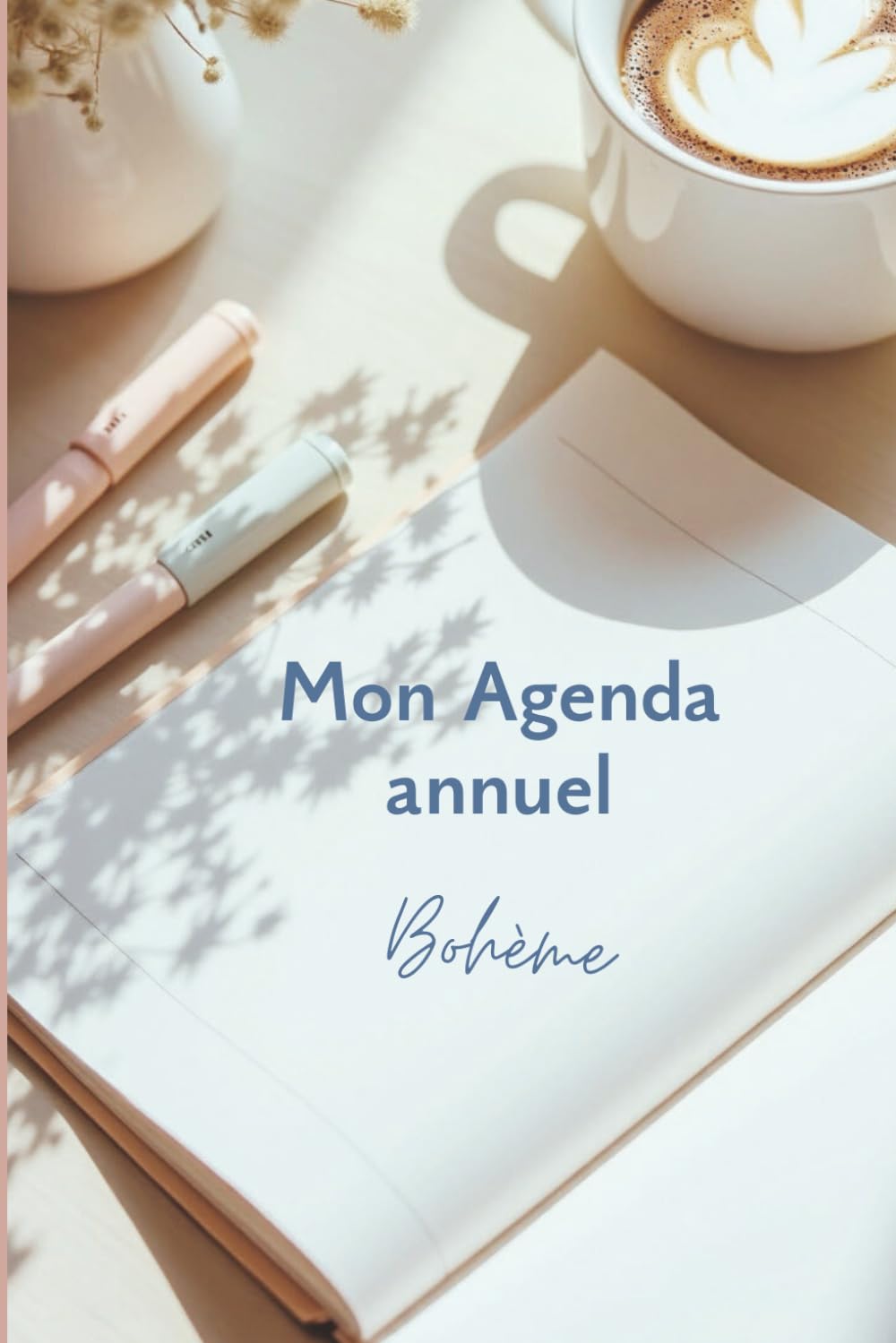 Agenda annuel bohème: calendrier perpétuel complet en français, 745 pages, 15x22 cm, différentes sections: annuelles / mensuelles / hebdomadaires / ... / organisation voyage / sport / bilan