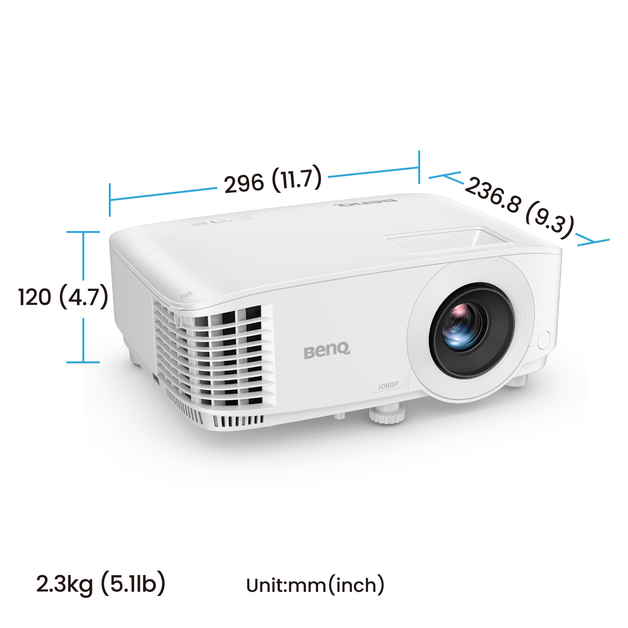 Projecteur Home cinéma BenQ TH575i 1080p, 3800 lumens, dongle Google TV Inclus, Latence 16,7 ms pour Le Gaming, Correction trapézoïdale Auto, Zoom Optique 1,1x, Mode Sport