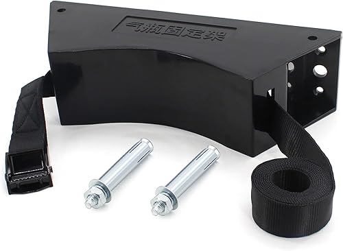 TECWAP Soporte para tanque de propano, soporte para cilindro de gas, soporte de pared de cilindro, cilindro de gas ABS duradero con tornillos y