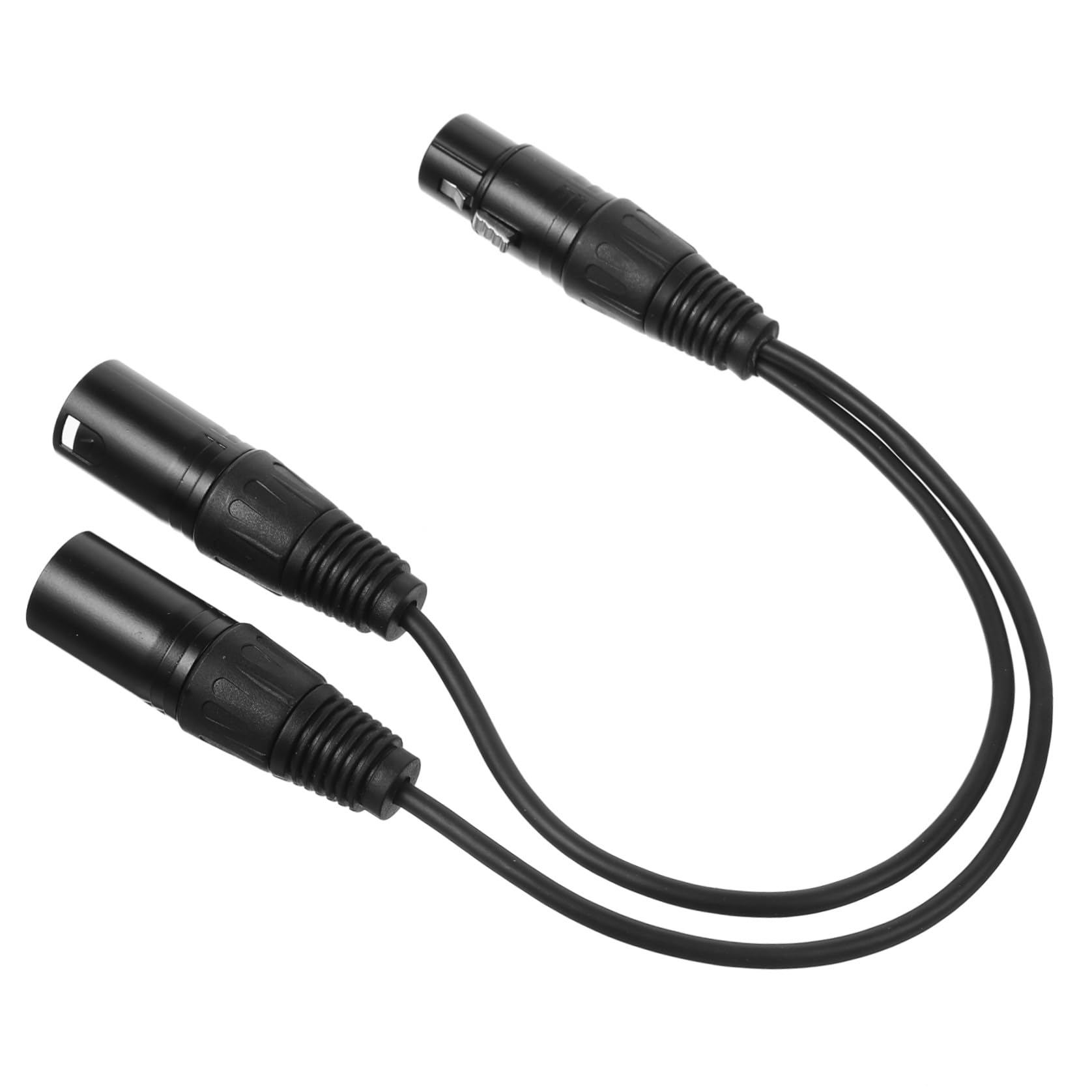 Lurrose 4 Stück Xlr Y Splitter Kabel Dual Xlr Buchse zu Langlebiges Audio Adapterkabel für Mikrofone Hohe Geräuschunterdrückung für Lautsprecher Mischpulte