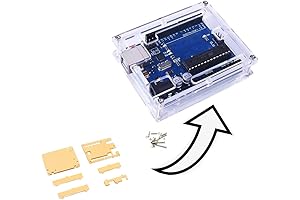5PCS Arduino Uno R3 Case ATmega328P ATmega16U2 Transparent Acrylic Enclosure with Screws, Install Instructions