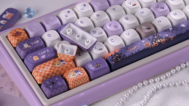 Amazon.com: TIMSEKER 136 Keys Purple MOA Profile Keycap Set, Dye