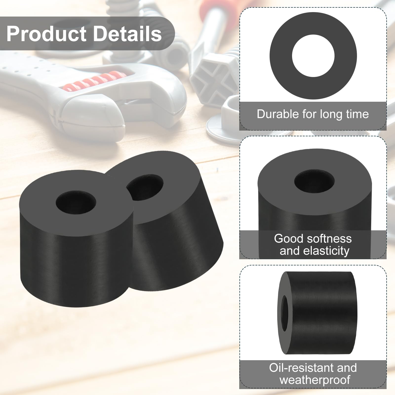 PATIKIL Multi Purpose Rubber Spacer - Image 3