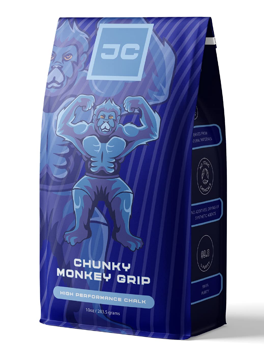 Jacked SupplementsChalk Loose Climbing Chalk | The New Standard in Chalk for Rock Climbing and Powerlifting - The World's Best Chalk (5oz / 142 Grams, Chunky Monkey Grip)