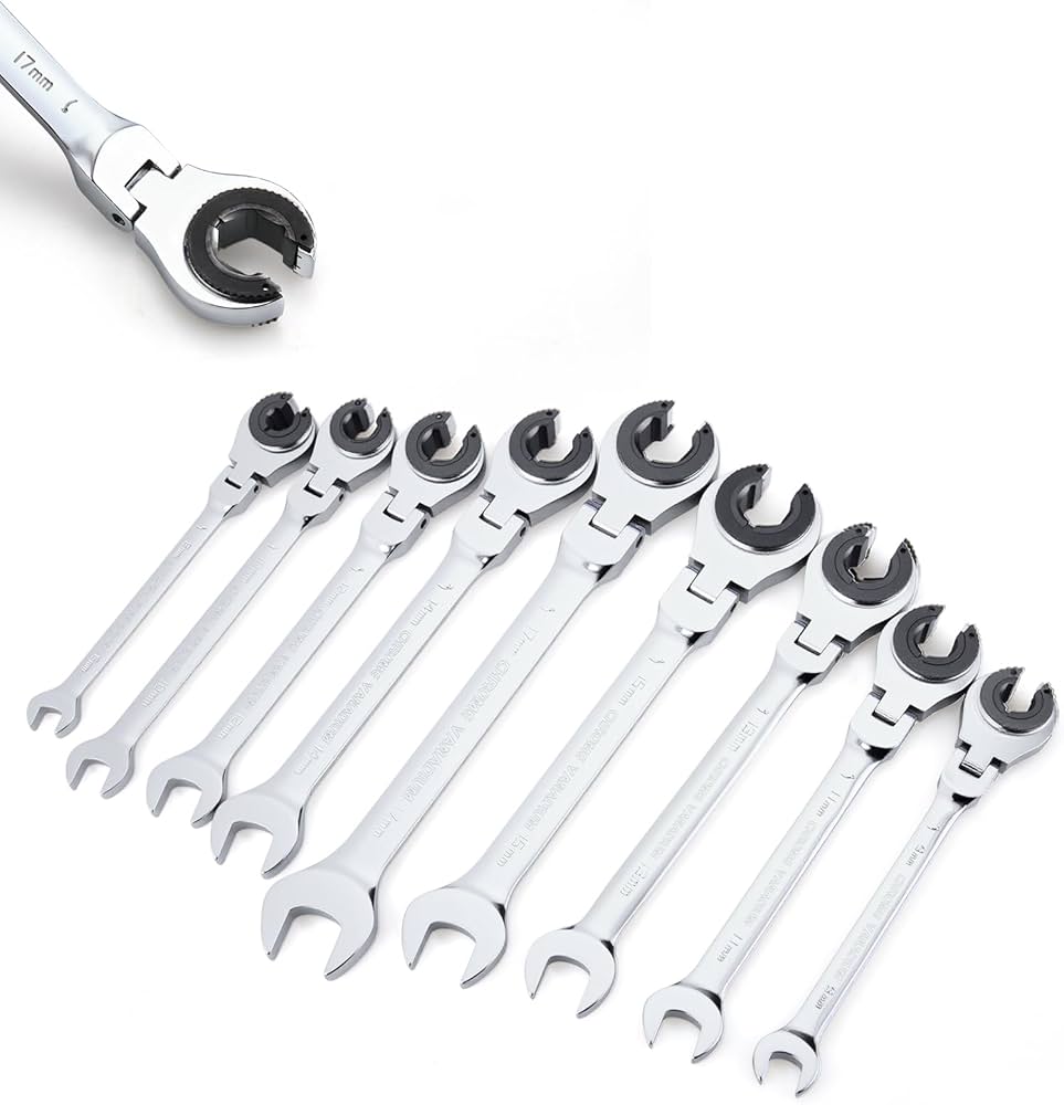 Amazon | Anbullラチェットレンチセット、オープンフレックスヘッド