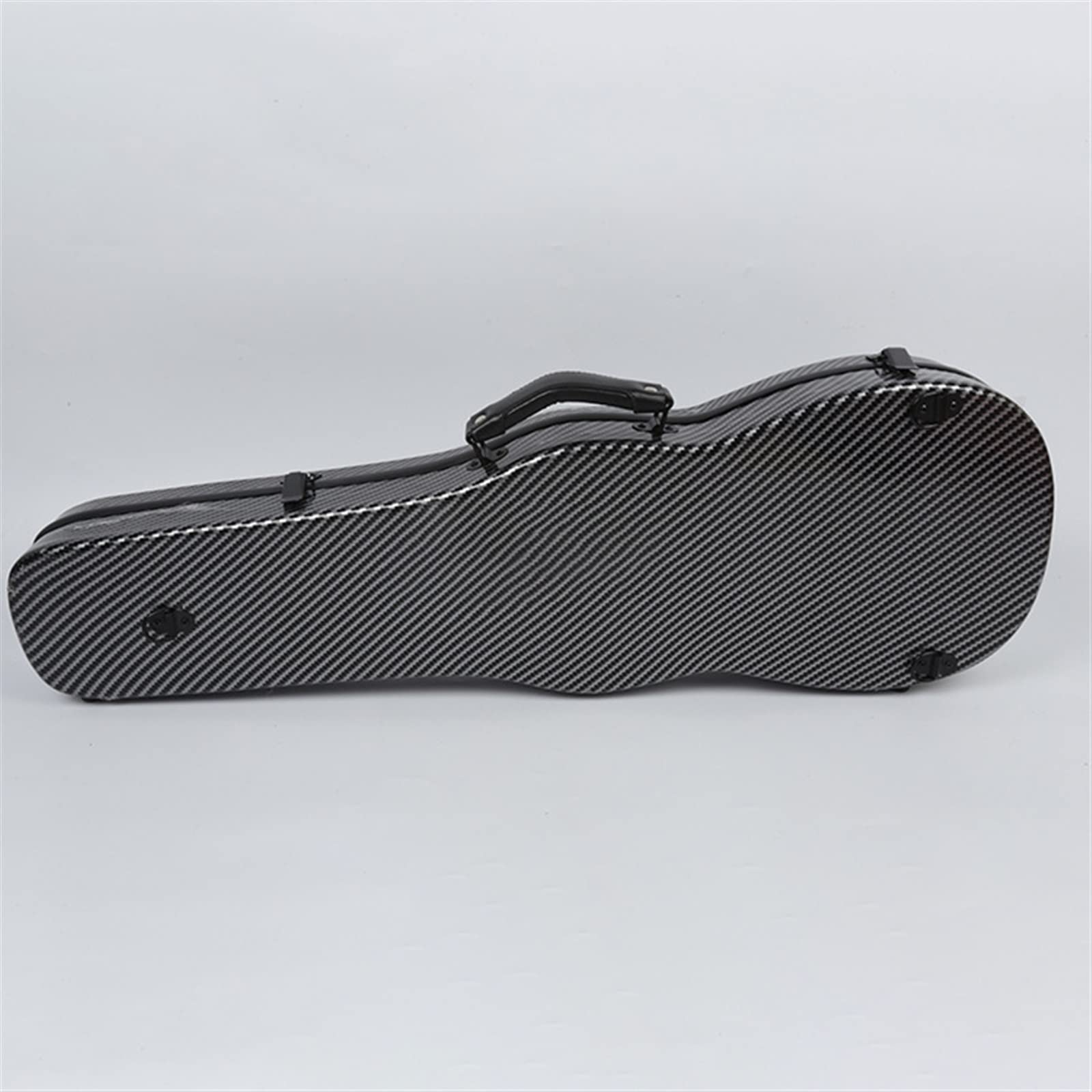 Nueva Funda De Violín De Fibra De Carbono Compuesta De Moda Rosa, Funda De Hombro Ligera Para Violín Tamaño Completo Violín Caso (Color : BK_1/4)