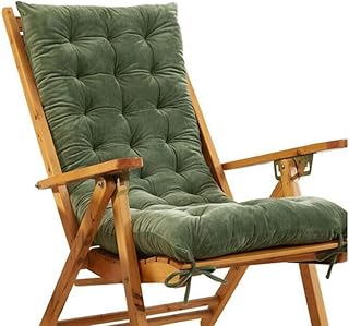 XLY Asiento Cojines Cojín Silla De Jardín, De Interior Al Aire Libre Cojines De Silla Alta Cojín del Respaldo Crystal Terrace Sillas Tumbona Mecedora Almohadilla Silla Verde,Verde