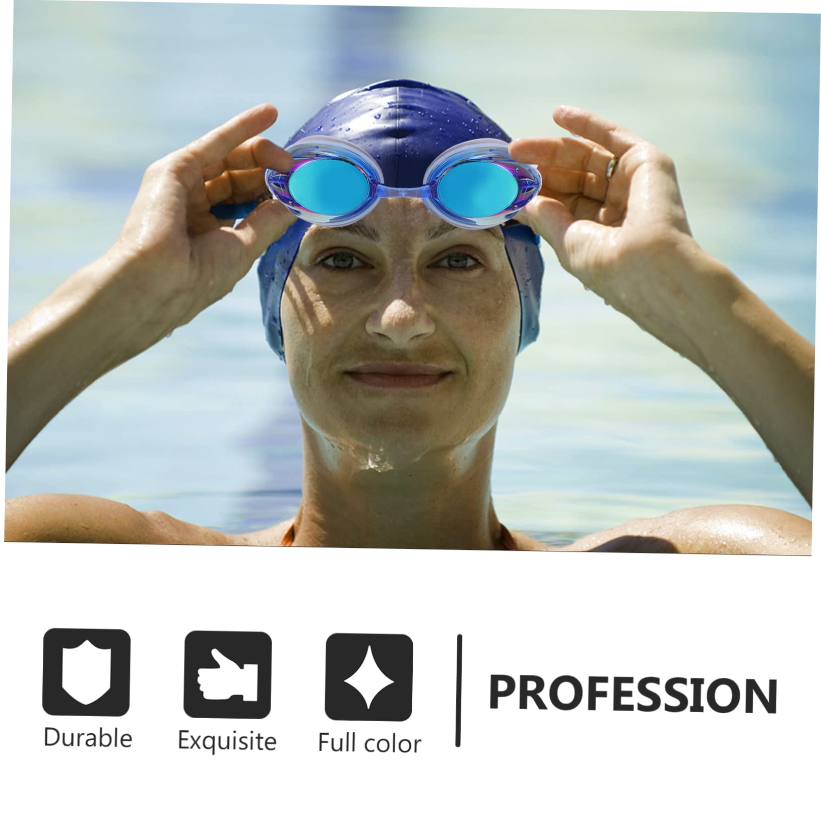 BESPORTBLE 5 Set Di Occhialini Nuoto Occhialini Nuoto Per Uomo i Occhiali Antinebbia i Immersione In Piscina Strumento Di PC Fornitura Di