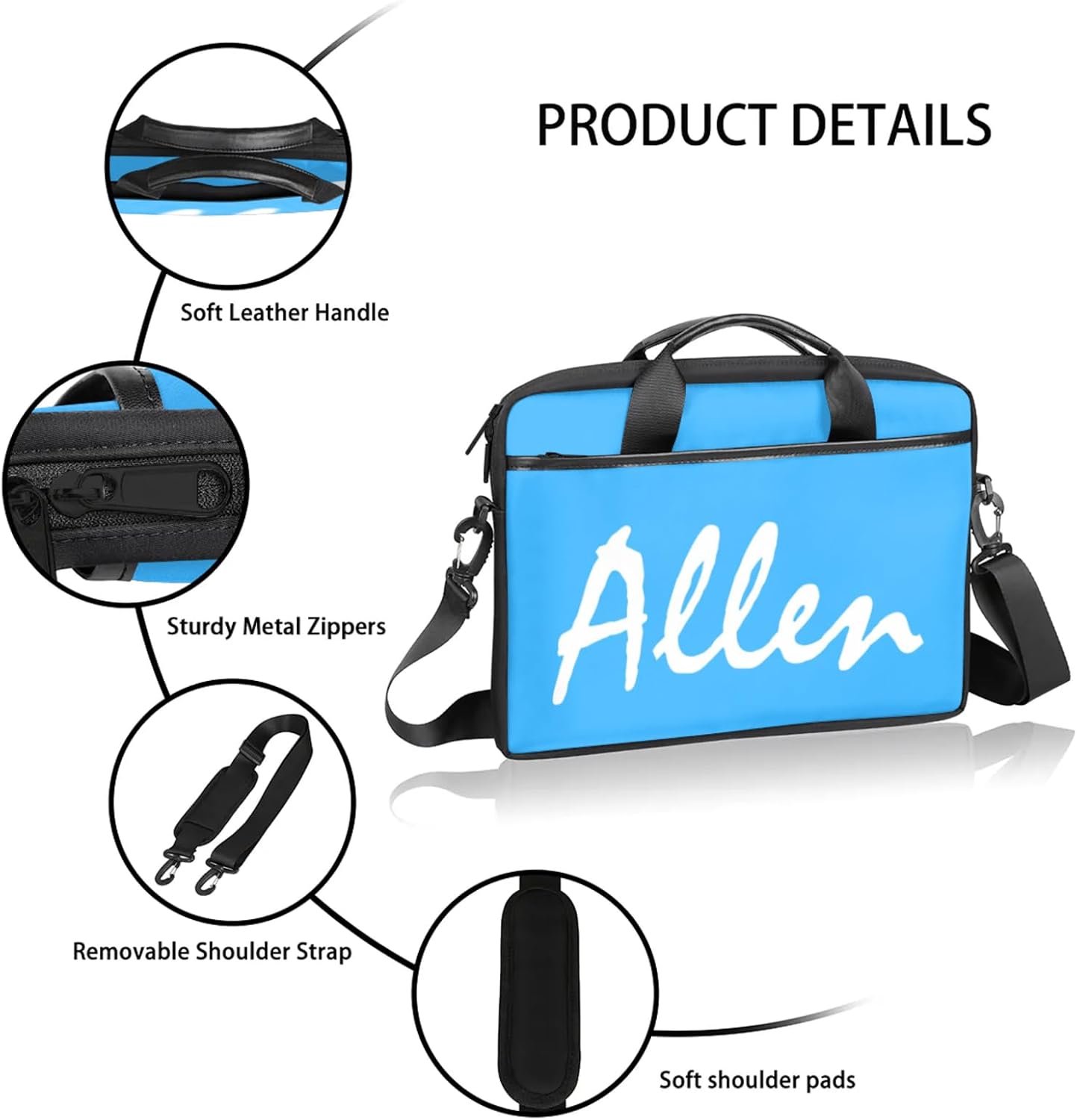 Custom Laptop Bag, Personalized Shoulder Bag for Laptop, Portable Computer Bag ,Gifts for Business Office - Image 4