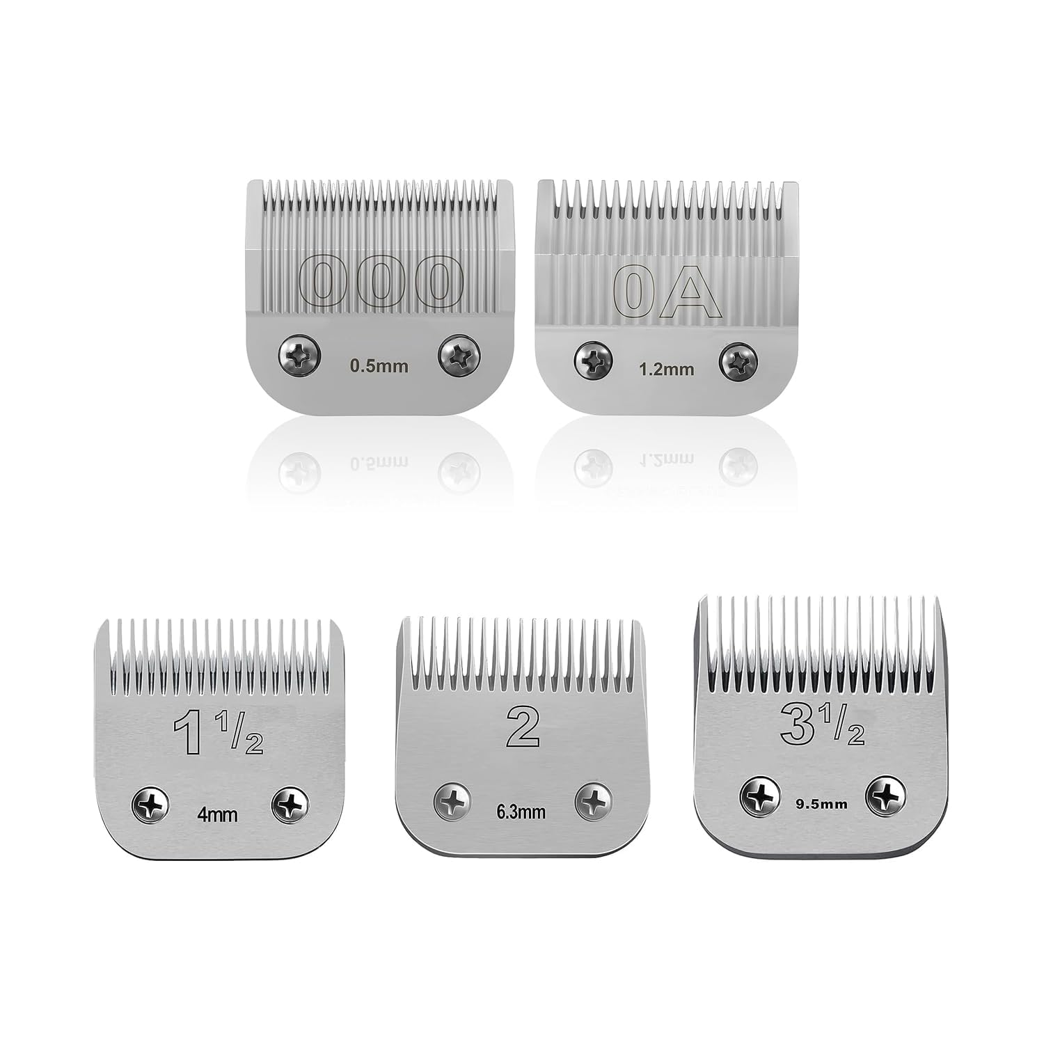 Sponsored Ad - Professional Detachable Replacement Ceramic Blades set,compatible with oster Classic 76/Star-Teq/Power-Teq andi A*dis AGC,BDC,BGC,MBG Series Clippers (5 pcs)