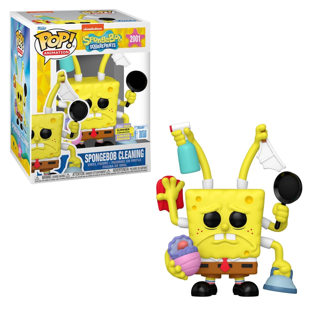 Funko Pop Premium Spongebob Pulizia 2001