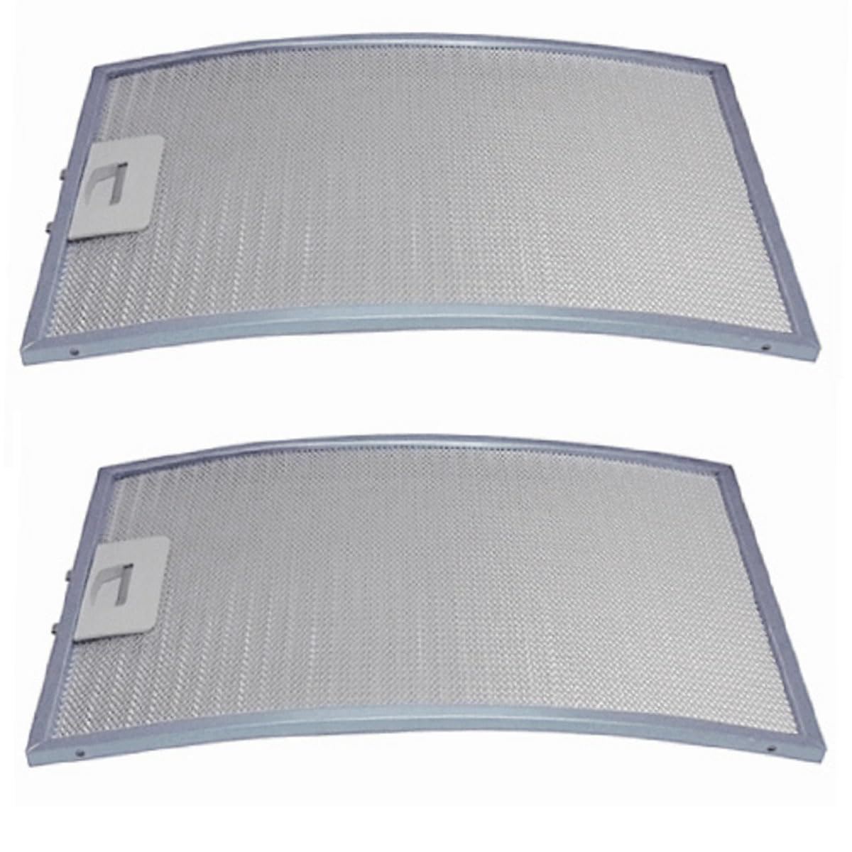 ELECTROTODO - Filtro Curvo Compatible con Campana Extractora TEKA C610, C620 | 38 x 28 cm | Ref: 61865020 | Pack de 2 Unidades