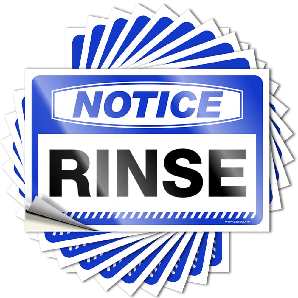 Decals - Happy Hat Notice Rinse for Mold Work Office Decor(8X12CM)