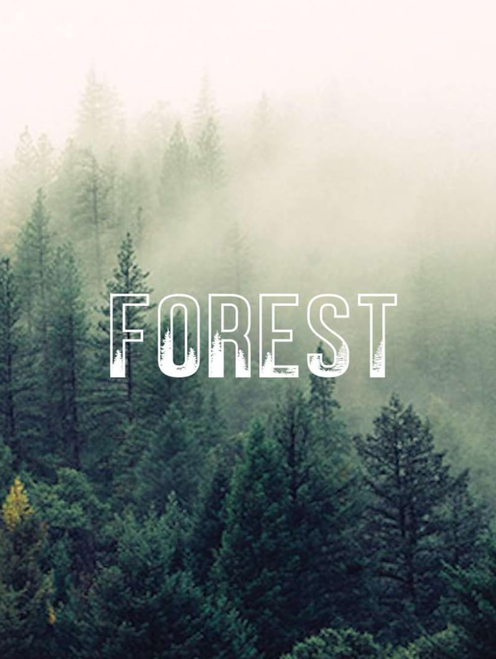 Notebook, "Forest", 75 Pages, Green