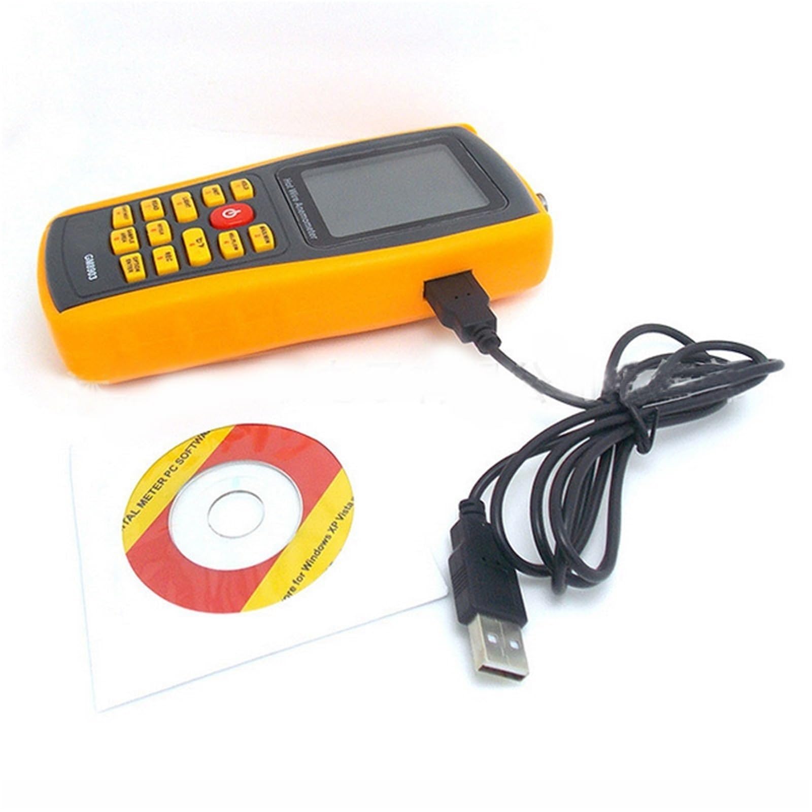 Anemómetro digital portátil de hilo caliente con pantalla LCD de 2,6 pulgadas for medir la velocidad del viento y la temperatura.