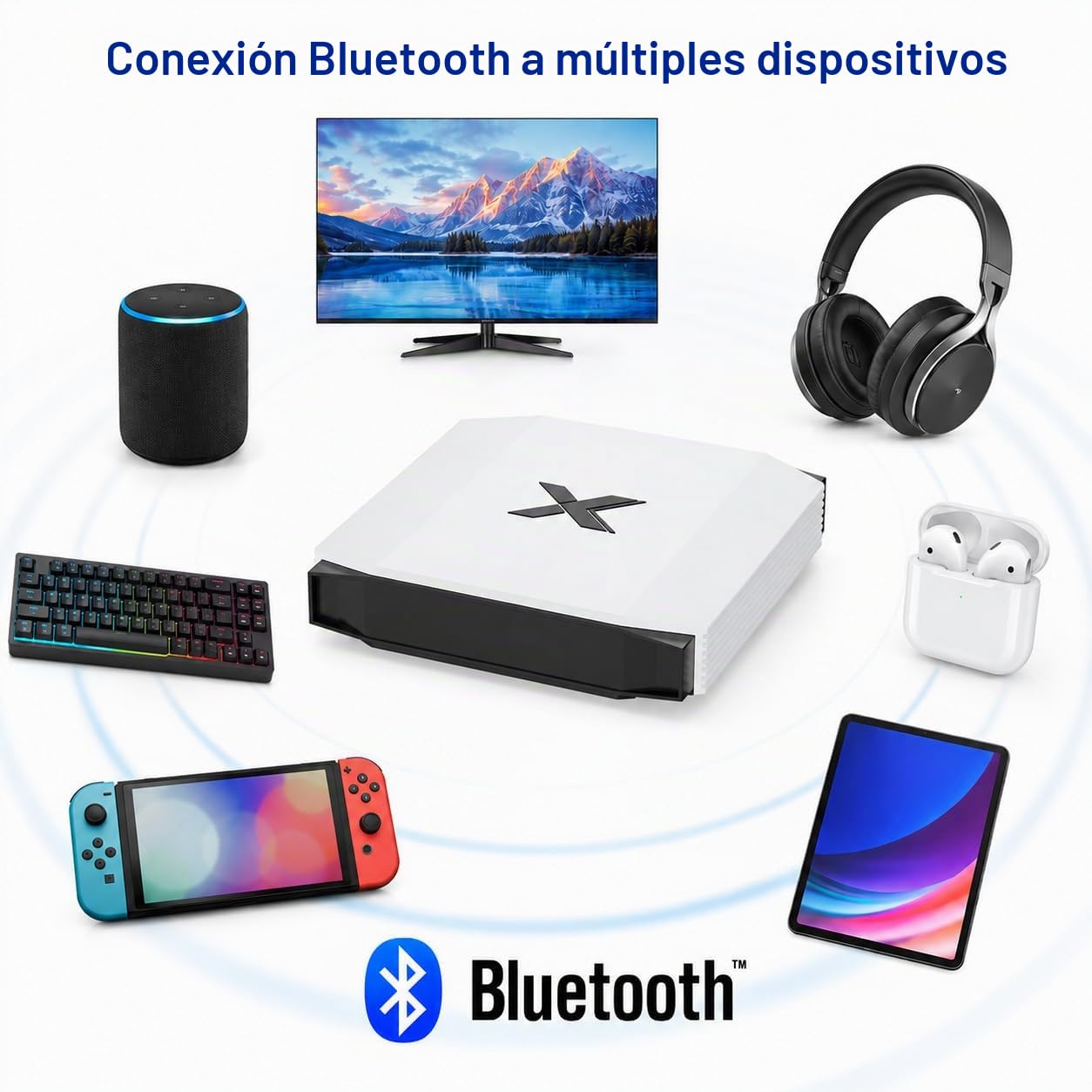 TV Box Android 4K Ultra HD, 4GB RAM 32GB ROM, WiFi 6 BT 5.0 | HDMI 2.0 y puerto USB 2.0, carcasa compacta para transmisión y entretenimiento