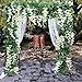 Antspirit Wisteria Garland Artificial Flowers Garland Fake Hanging Wisteria Vines for Wedding Floral Decor-Total 33 Ft (Light White)