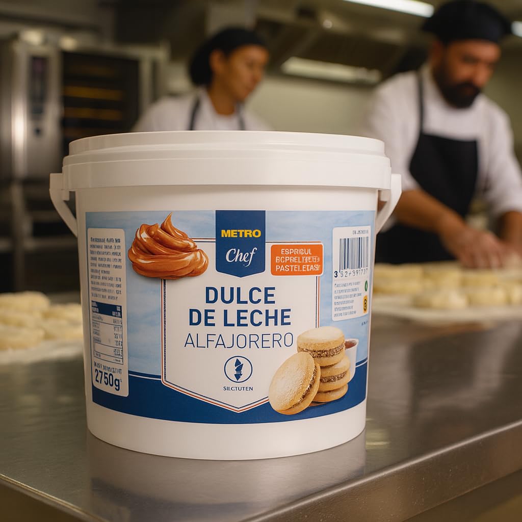 METRO Chef Dulce de Leche Alfajorero 2.75 kg Sin Gluten Especial para Rellenos de Pastelería